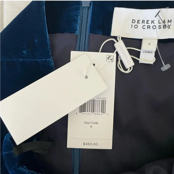 10 Crosby Derek Lam velour drape mini skirt - Picture 5 of 13